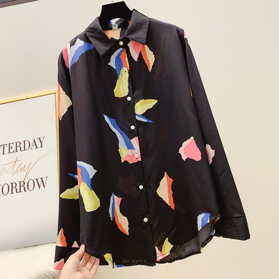 Színes női ing gallérral, három színben