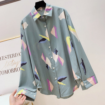 Színes női ing gallérral, három színben