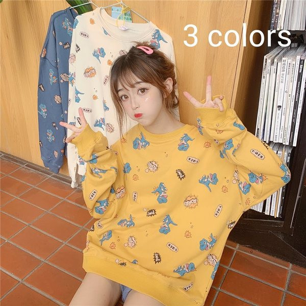 Bluza casual dama cu aplicatie colorata - model larg