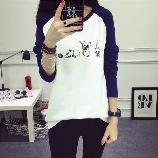 Bluza casual dama cu aplicatie in doua culori