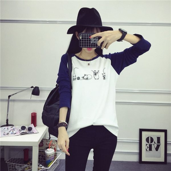 Bluza casual dama cu aplicatie in doua culori