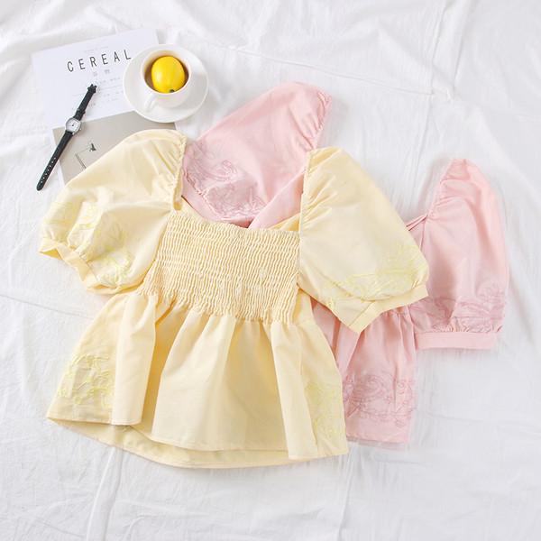 Cămașă de damă modernă cu broderie în mai multe culori