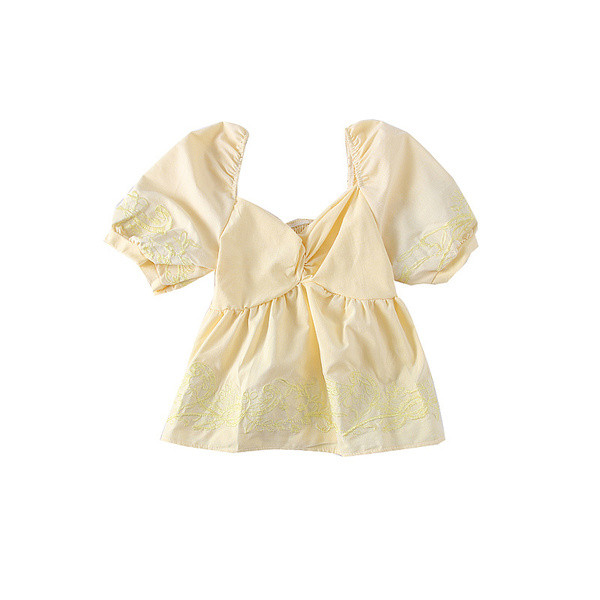 Cămașă de damă modernă cu broderie în mai multe culori