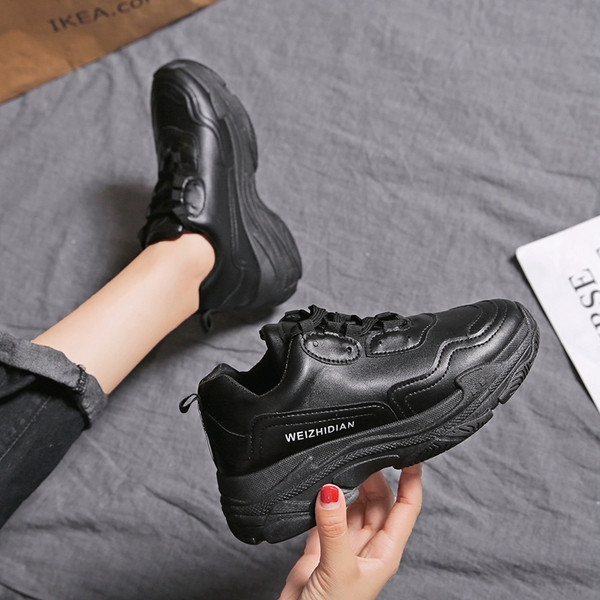 Adidasi de dama din piele ecologica in negru, galben si portocaliu