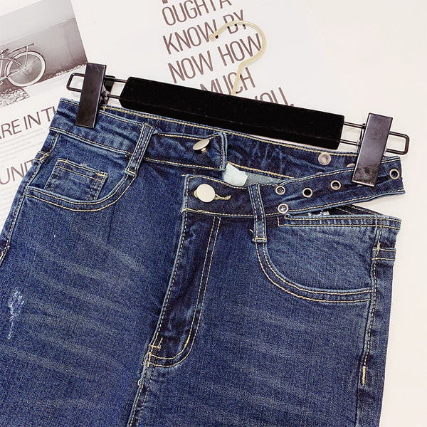 Blugi lungi de damă în bleumarin