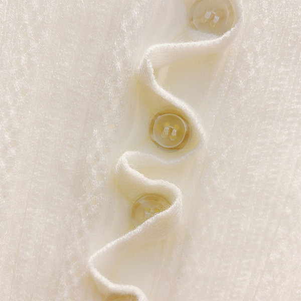 Fehér színű női kötött kardigán