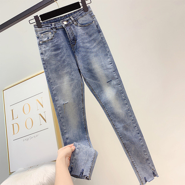 Női magas derekú farmernadrág