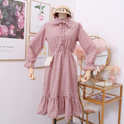 Modern női ruha nyakkendővel - több színben