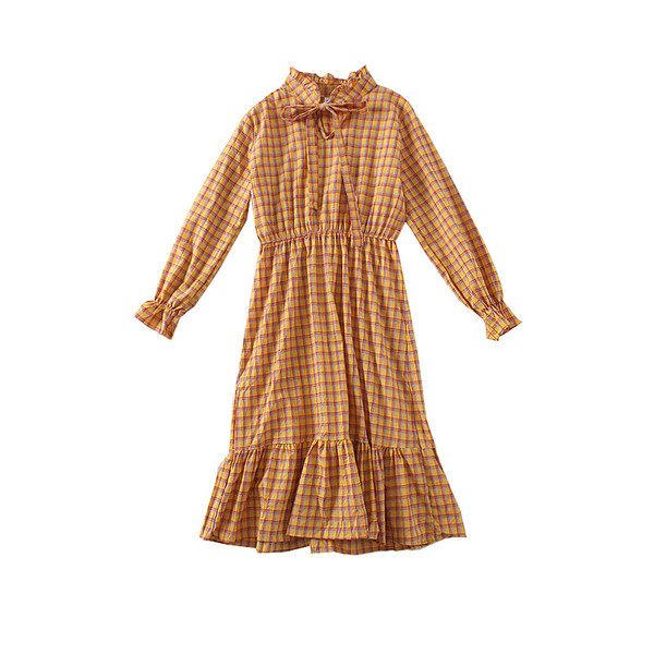 Modern női ruha nyakkendővel - több színben