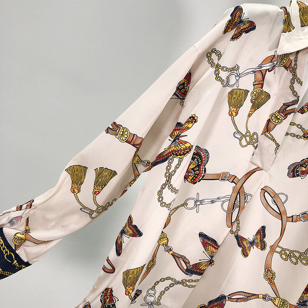 Elegáns ing hosszú ujjal és színes mintával