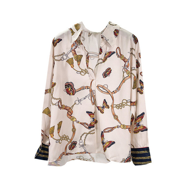 Elegáns ing hosszú ujjal és színes mintával