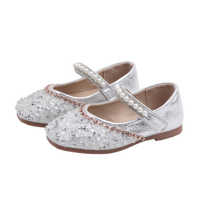 Stílusos gyerekcipő négy színben kövekkel és gyöngyökkel