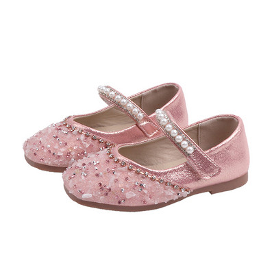 Stílusos gyerekcipő négy színben kövekkel és gyöngyökkel