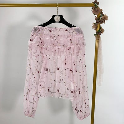 Bluza de dama din tul cu umerii goi in multe culori