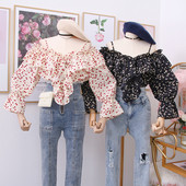 Bluza de dama model nou cu decolteu in V si umerii goi