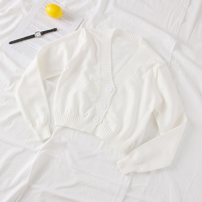 Cardigan de dama model nou cu maneci lungi si nasturi - mai multe culori