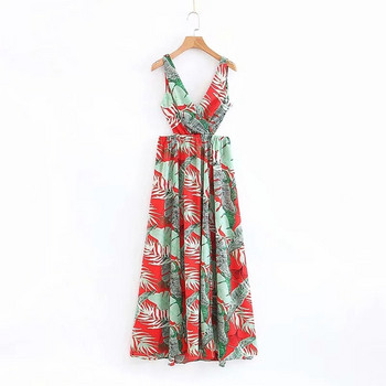 Női hosszú, színes mintás ruha