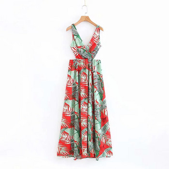 Női hosszú, színes mintás ruha