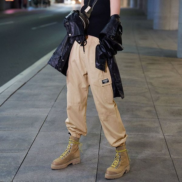 Pantaloni de dama sport si casual cu talie elastica in doua culori