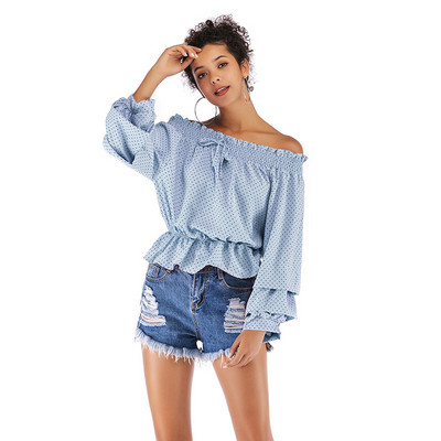 Alkalmi női ing ejtett ujjakkal több színben