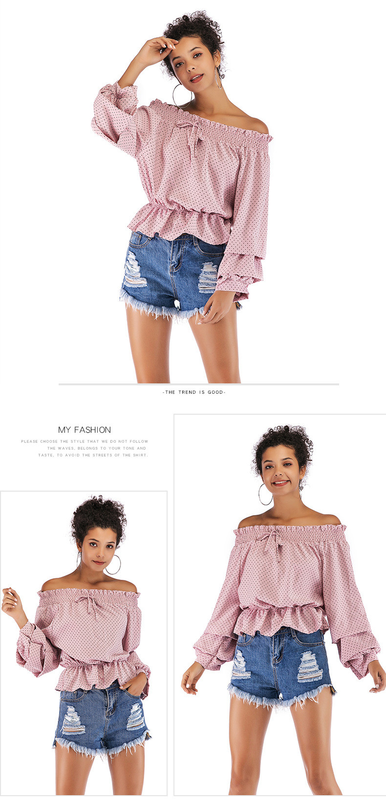 Alkalmi női ing ejtett ujjakkal több színben