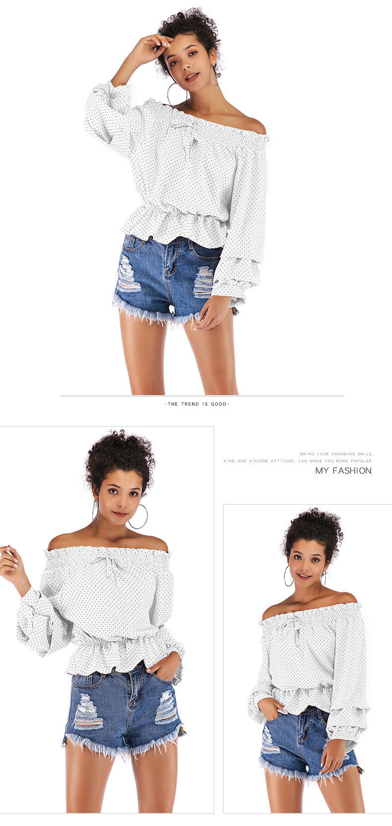 Alkalmi női ing ejtett ujjakkal több színben