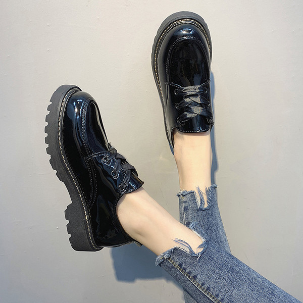 Pantofi dama casual cu sireturi in visiniu si negru