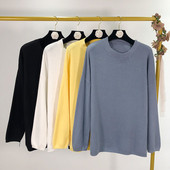 Női pulóver sima modell - négy színben