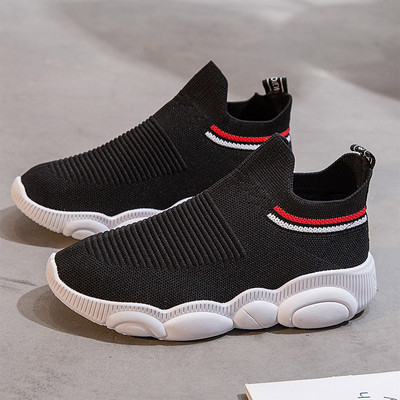 Pantofi casual dama in alb, roz si negru