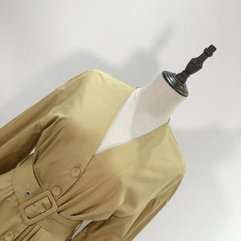 Rochie cu croiala lejera cu curea maro