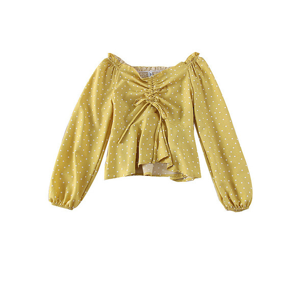 Modern női blúz csupasz váll és nyakkendő több színben