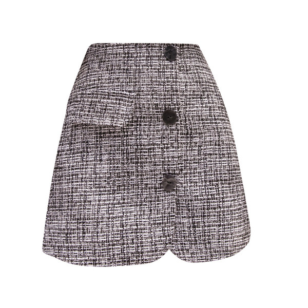 Stílusos női szoknya három színben, gombokkal