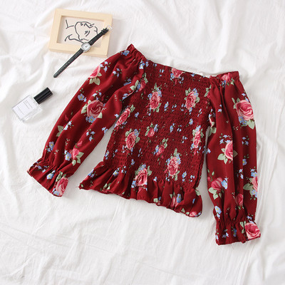 Színes női blúz csupasz váll, több színben