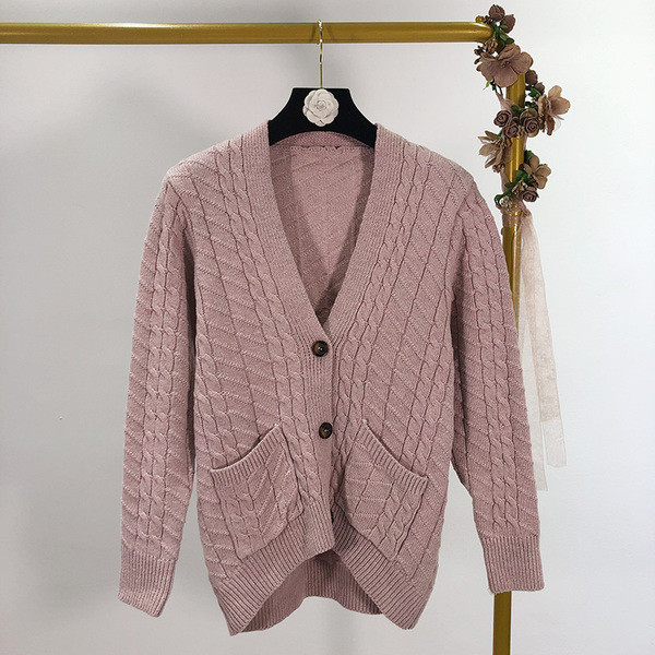 Vesta de dama cu decolteu in V si nasturi in mai multe culori