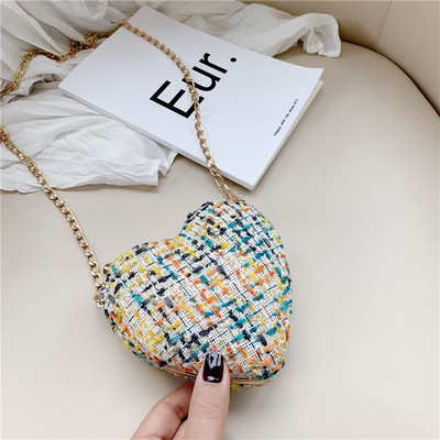 Modern női táska szív alakú három színben