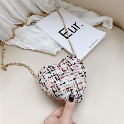 Modern női táska szív alakú három színben