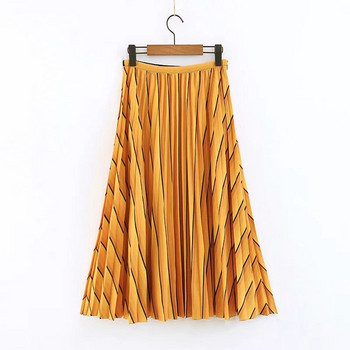 Női szoknya szabású modell, magas derékgumival