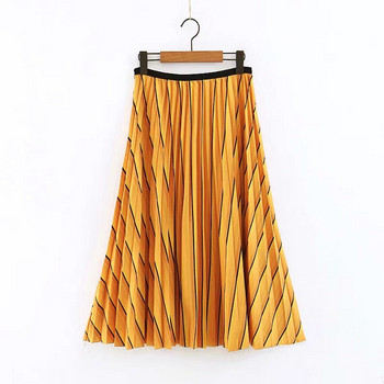 Női szoknya szabású modell, magas derékgumival