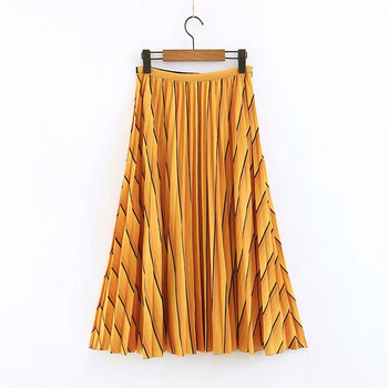 Női szoknya szabású modell, magas derékgumival