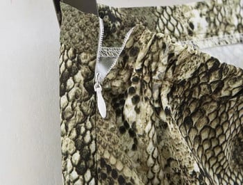 Fusta de dama cu talie inalta si motiv animal