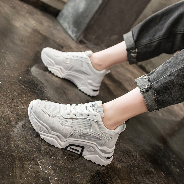 Tenisi casual dama cu talpa aspra si sireturi in doua culori