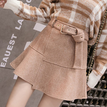 Modern női szoknya három színben övvel