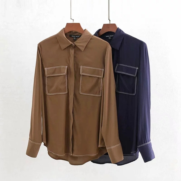 Női ing klasszikus modell két színben