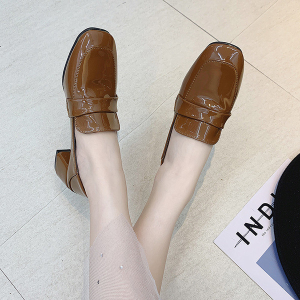 Mocasini eleganti de dama in negru si maro