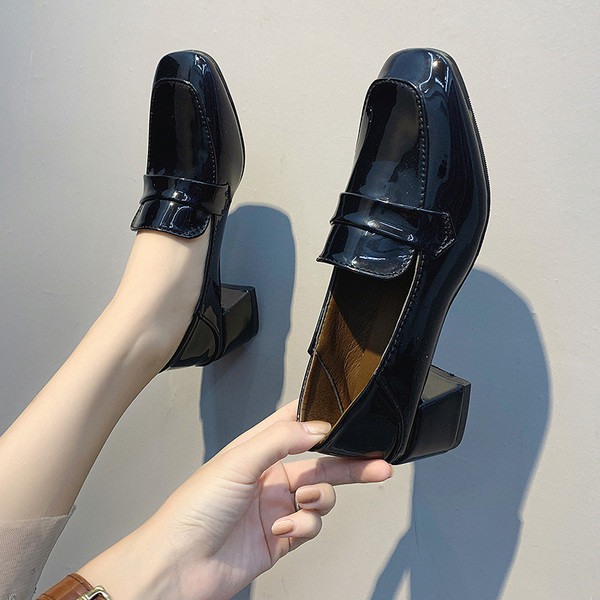 Mocasini eleganti de dama in negru si maro