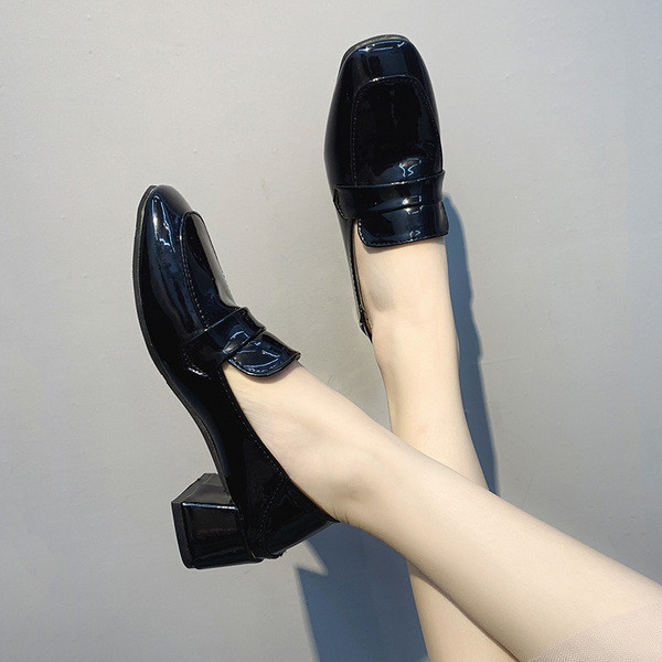 Mocasini eleganti de dama in negru si maro