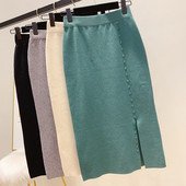 Fusta de dama moderna cu talie inalta in mai multe culori