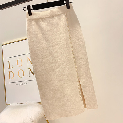 Fusta de dama moderna cu talie inalta in mai multe culori