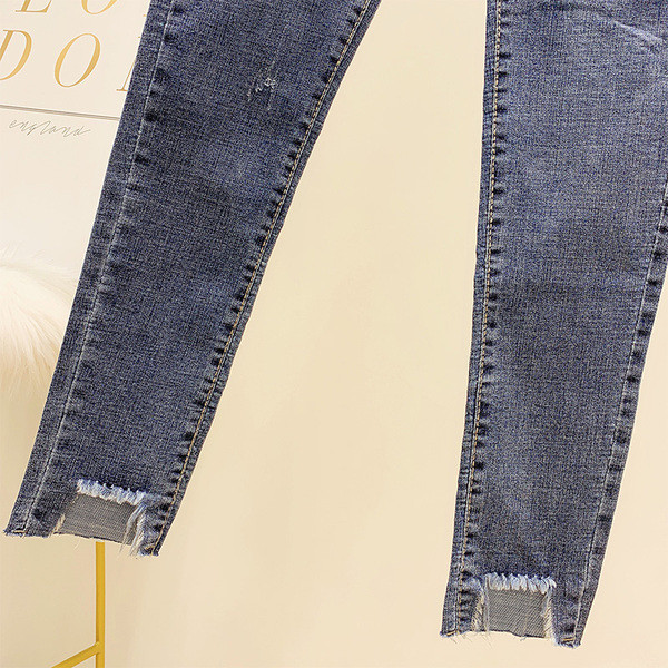 Női farmer magas derékkal, kék színben