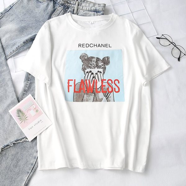 Női alkalmi póló színes fehér rátéttel